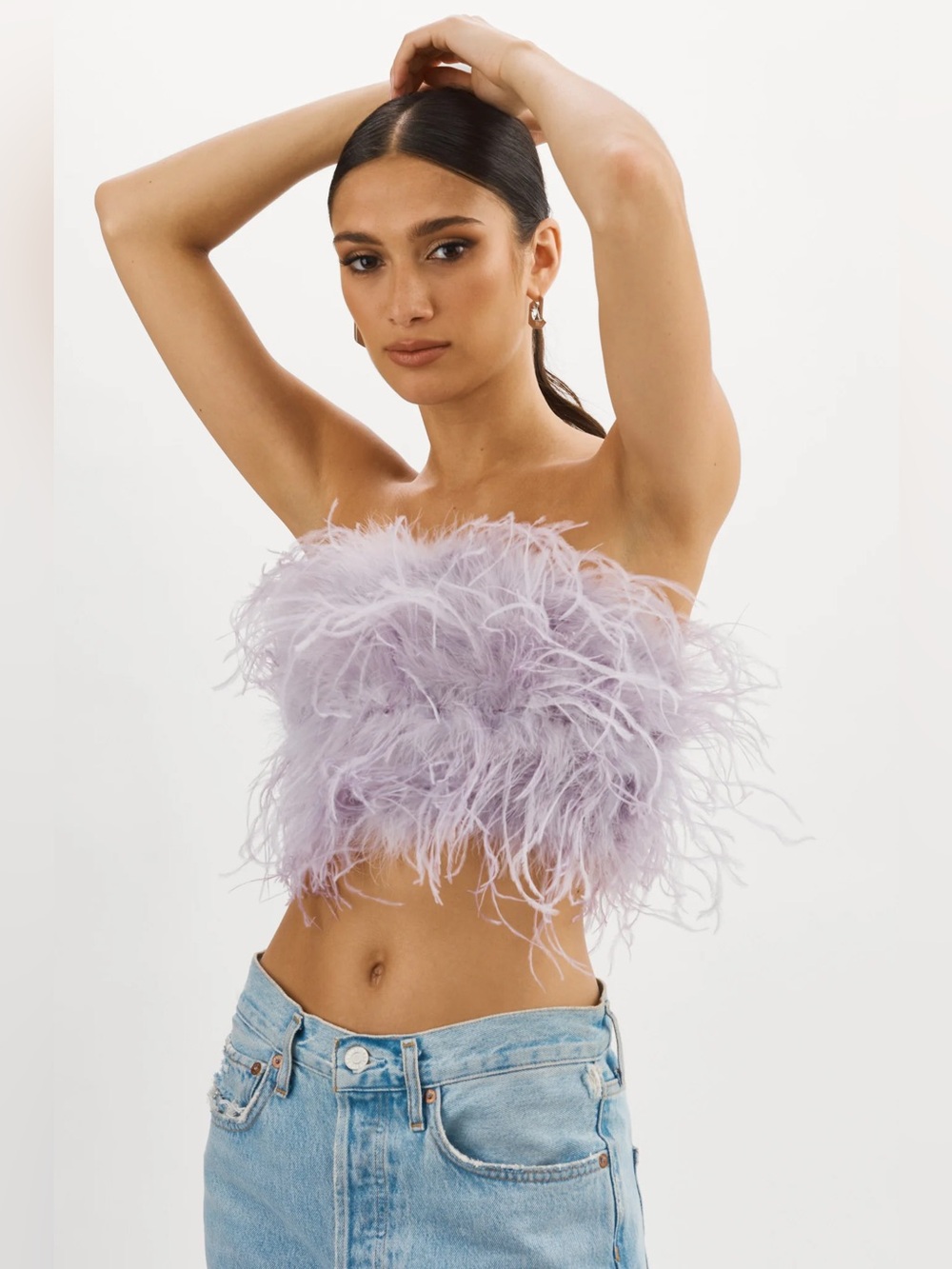 Lamarque • Zaina Lavendar Feather Top